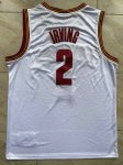 Maillot de Basket #2 Irving Cavaliers Blanc Brodé